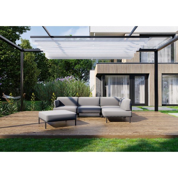 Světle šedá zahradní modulární pohovka 234 cm Salve – Sit Sit-image-4