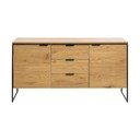 Komoda v dekoru dubu v přírodní barvě 155x81x45 cm Cesura – Unique Furniture