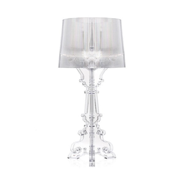 Transparentní stolní lampa Kartell Bourgie, ⌀ 37 cm