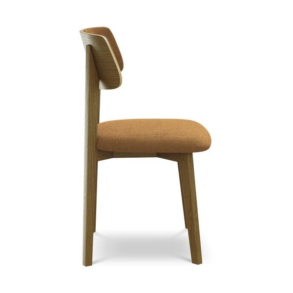 Jídelní židle z masivního dřeva v terakotové barvě Niu – Makamii-image-2