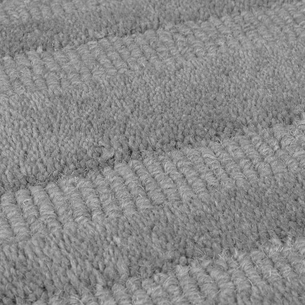 Šedý ručně tkaný vlněný koberec 160x230 cm Zen Rectangles – Flair Rugs-image-2