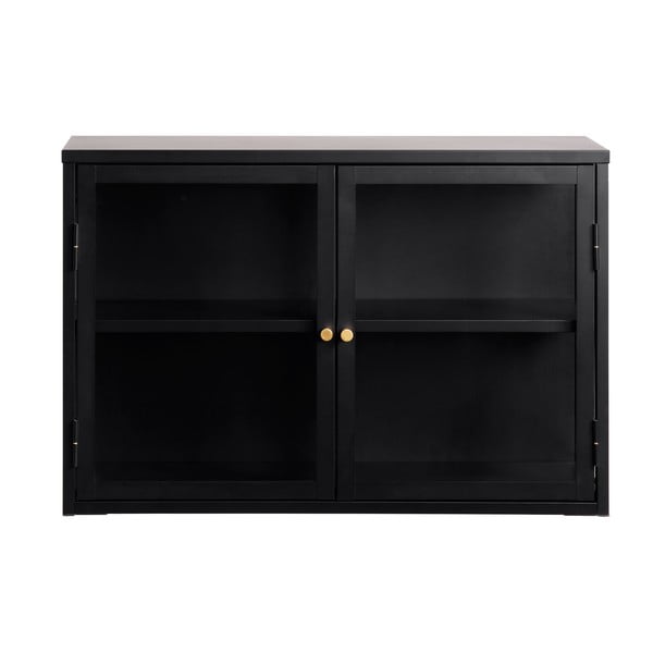 Černá kovová vitrína 90x60 cm Carmel – Unique Furniture