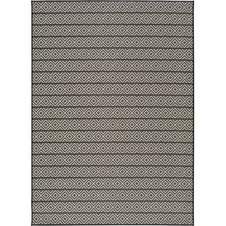 Tmavě šedý venkovní koberec Universal Tokio Stripe, 60 x 110 cm