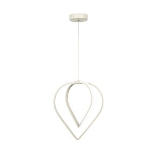 Bílé kovové LED závěsné svítidlo ø 33 cm Pars – Squid Lighting