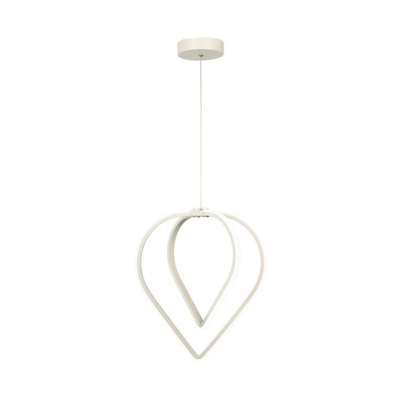 Bílé kovové LED závěsné svítidlo ø 33 cm Pars – Squid Lighting