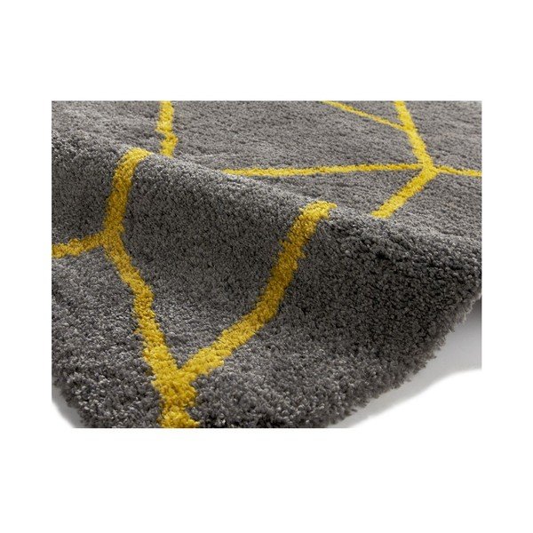 Šedo-žlutý koberec Think Rugs Royal Nomadic Grey & Yellow, 120 x 170 cm-image-2