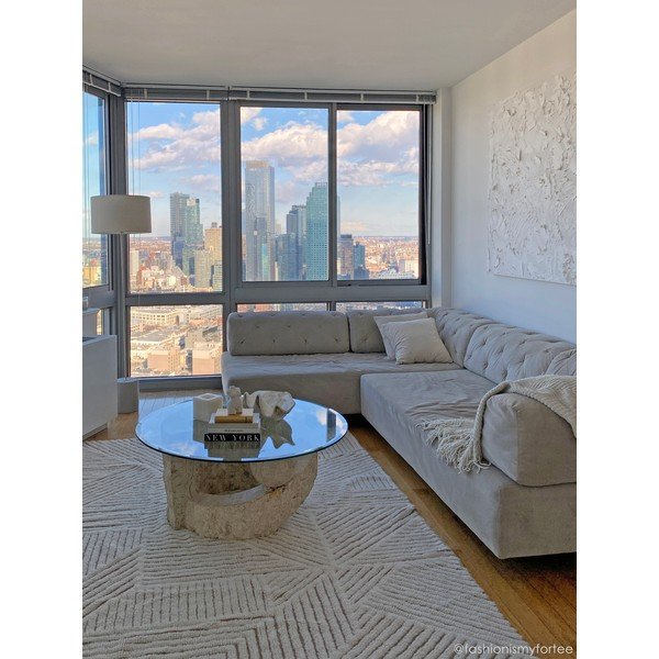 Krémový pratelný ručně tkaný vlněný koberec 170x240 cm Almond Valley – Lorena Canals-image-4