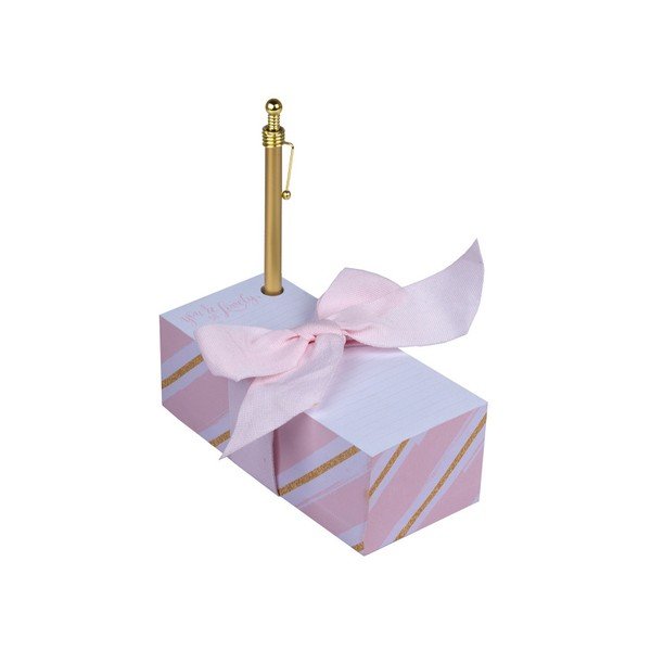 Bloček na poznámky s propiskou Tri-Coastal Design Rosé-image-3