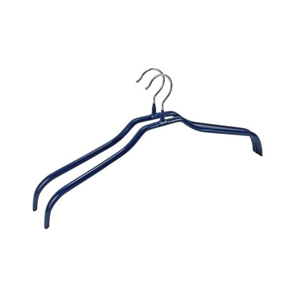 Sada 2 modrých protiskluzových ramínek na oblečení Wenko Hanger Slim-image-1