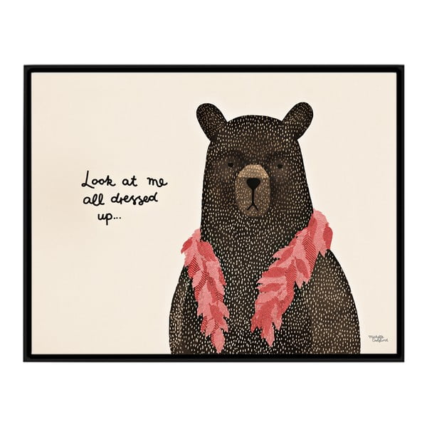 Plakát Michelle Carlslund Bear Dress Up Boa, 30 x 40 cm