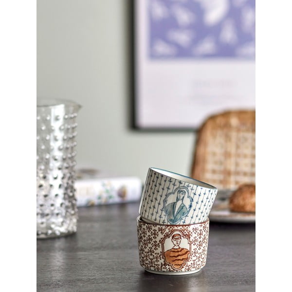 Krémové misky v sadě 2 ks z kameniny 230 ml Tonia – Bloomingville-image-1