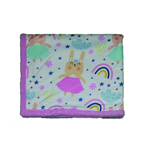 Růžovo-béžová dětská deka 80x100 cm – OYO kids