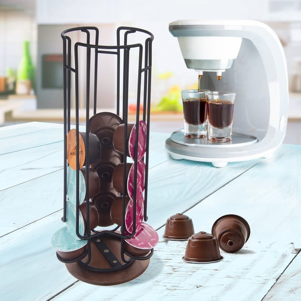 Černý stojan na kapsle Radka – Orion-image-1