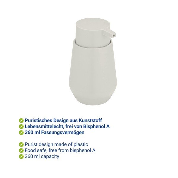 Krémový plastový dávkovač mýdla 360 ml Vara – Allstar-image-2