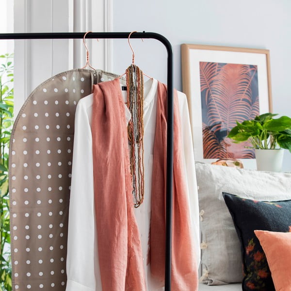 Béžový obal na šaty Compactor Dots, 137 cm-image-2