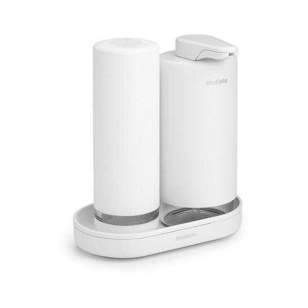 Bílý plastový stojan na mycí prostředky SinkStyle – Brabantia