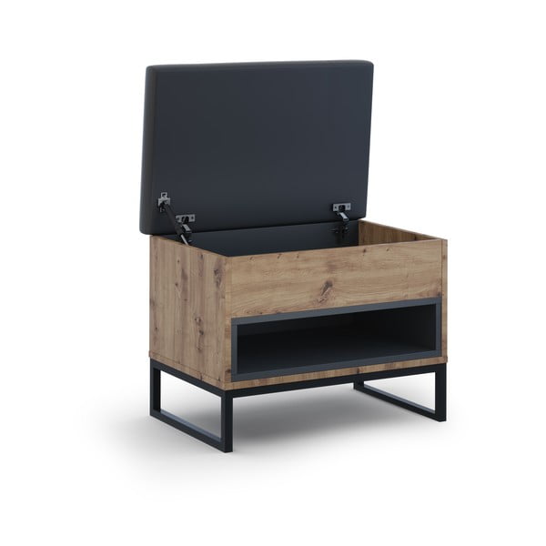 Botník v dekoru dubu s lavicí Olis - Cosmopolitan Design-image-3