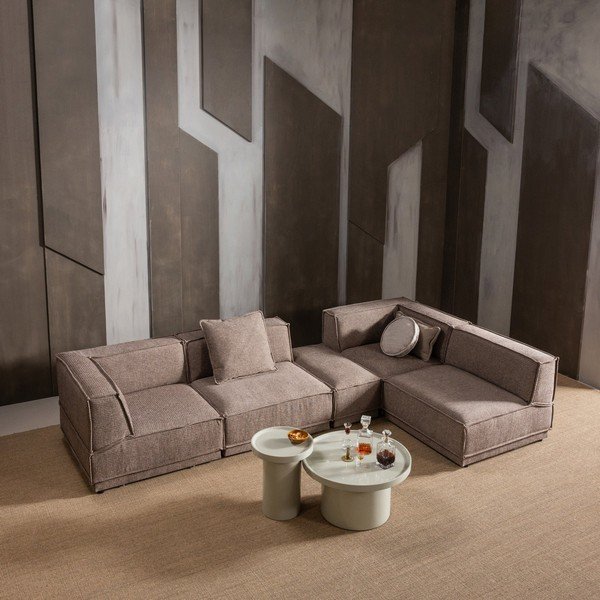 Lesklý kulatý odkládací stolek ø 40 cm Veluna – WOOOD-image-1