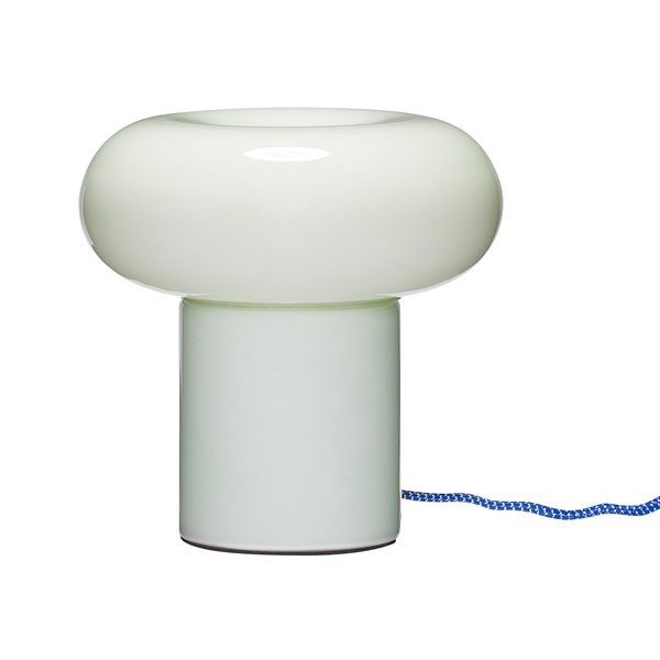 Světle zelená skleněná stolní lampa (výška 22 cm) Hues – Hübsch