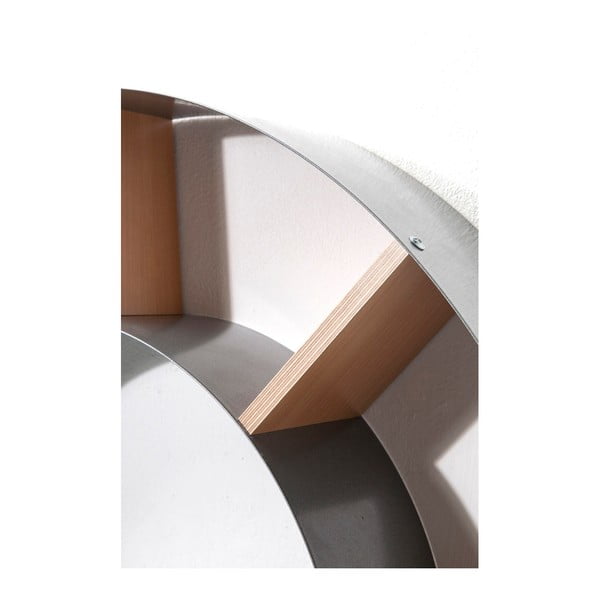 Šedá nástěnná knihovna Kare Design Snail-image-1