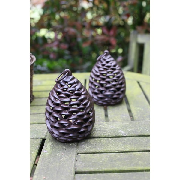 Kovová lucerna (výška 18 cm) Pine Cone – Esschert Design-image-4