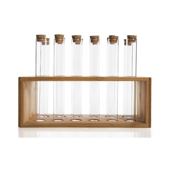 Set 12 zkumavek a stojánku Bambum Vanilla