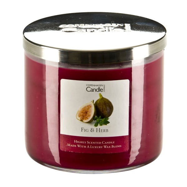 Aroma svíčka s vůní fíků a bylinek Copenhagen Candles, doba hoření 50 hodin