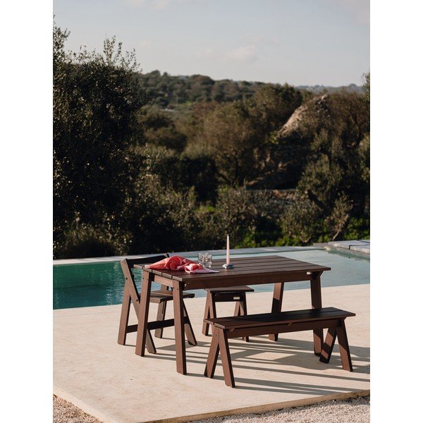 Zahradní jídelní stůl z borovicového dřeva 77x140 cm Navo – noo.ma-image-1