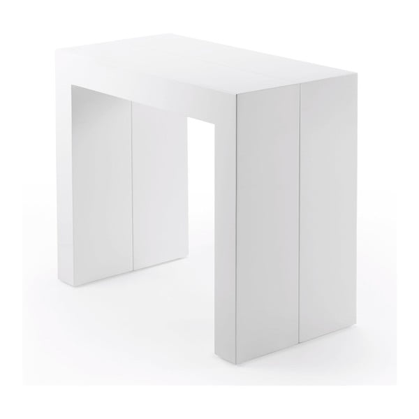 Bílý rozkládací konzolový stolek La Forma Penta, délka 45-200 cm