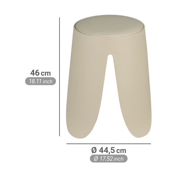 Béžová plastová stohovatelná stolička Comiso – Wenko-image-4