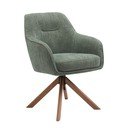 Zelená čalouněná jídelní křesla v sadě 2 ks Avola – Unique Furniture