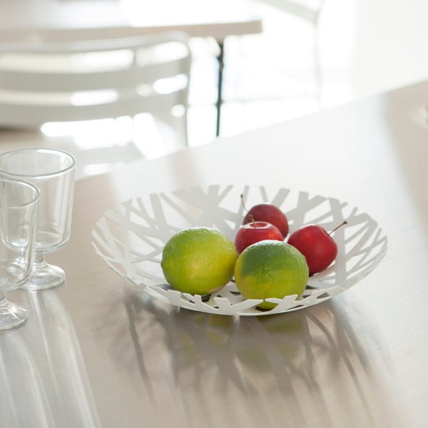 Bílá mísa na ovoce YAMAZAKI Tower, ø 26 cm-image-2
