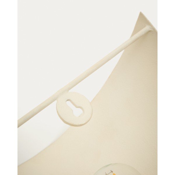 Bílé nástěnné svítidlo do zásuvky Nibla – Kave Home-image-3