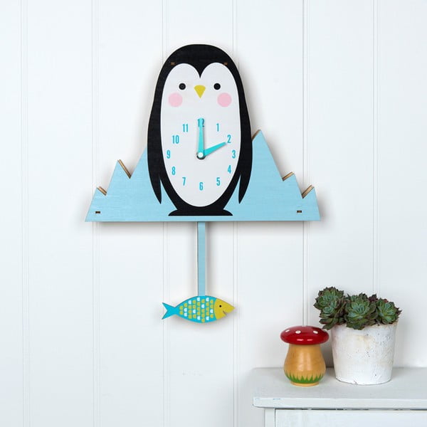 Dřevěné hodiny Rex London Milo The Penguin-image-1