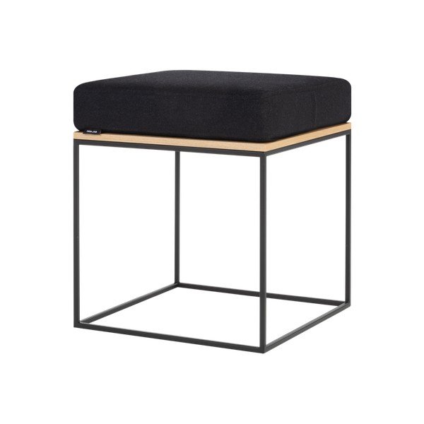 Černá čalouněná stolička Feo – noo.ma