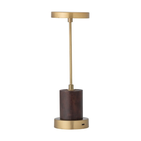 LED stmívatelná stolní lampa ve zlaté barvě s kovovým stínidlem (výška 30 cm) Chico – Bloomingville