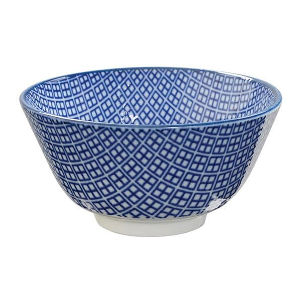 Modrá porcelánová miska na rýži Tokyo Design Studio Square, ⌀ 12 cm