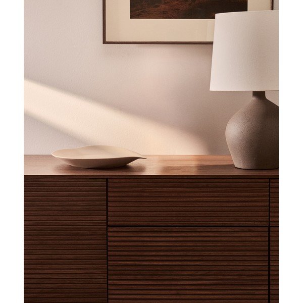 Keramický dekorační tác ø 30 cm Ebenor – Kave Home-image-1