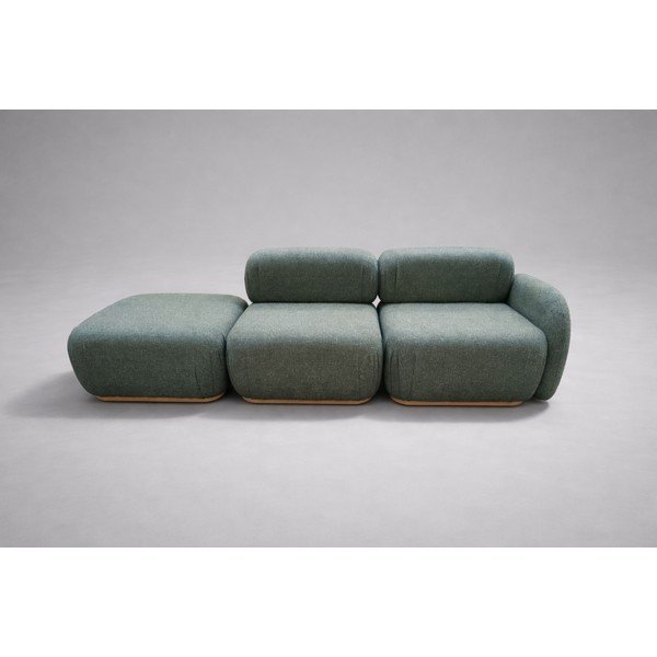 Tmavě zelená pohovka pravý roh 258 cm Ailani - II. jakost – Makamii-image-1