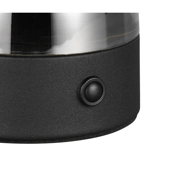 Šedá LED stolní lampa se skleněným stínidlem (výška 18 cm) Dooley – Trio-image-2