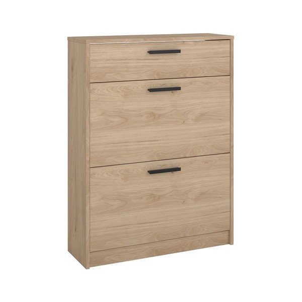 Výklopný botník v dekoru dubu v přírodní barvě 70x94x24 cm Escape – Tvilum