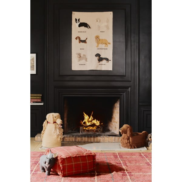 Červený dětský sedací vak Mapple Red – Lorena Canals-image-1