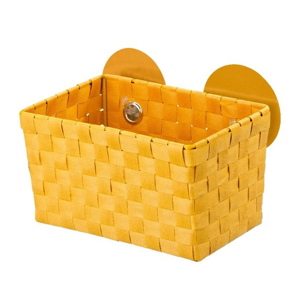 Oranžový košík s přísavkami Wenko Fermo