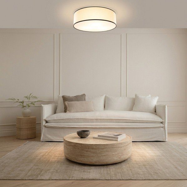 Bílé papírové stropní svítidlo ø 60 cm TOP – Thoro-image-1