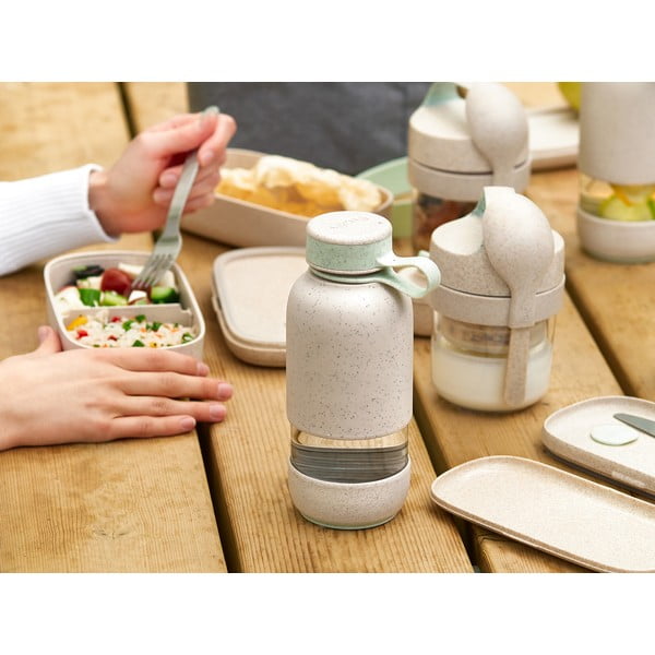 Krémová cestovní skleněná lahev 500 ml To Go Organic – Lékué-image-1