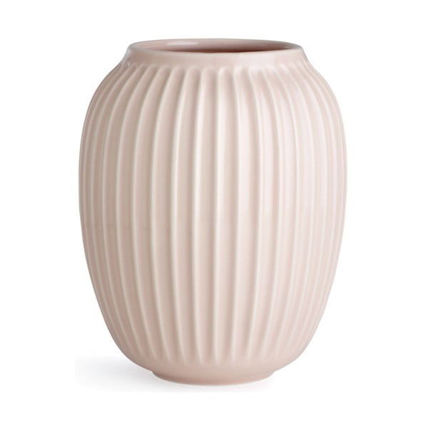 Světle růžová kameninová váza Kähler Design Hammershoi, ⌀ 16,5 cm