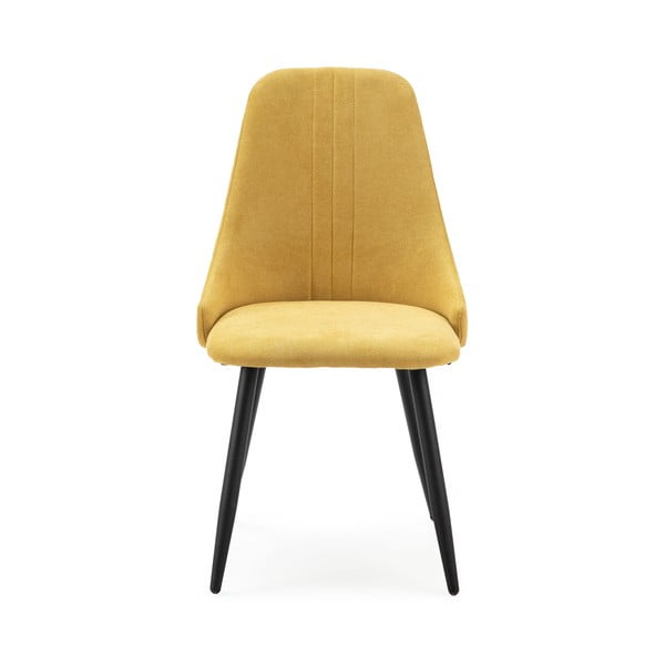 Žluté jídelní židle v sadě 4 ks Mani – Marckeric-image-2