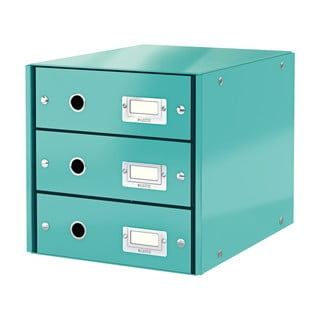 Tyrkysový kartonový organizér na dokumenty Click&Store - Leitz