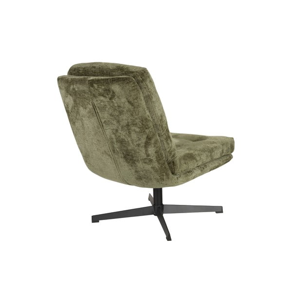 Zelené otočné křeslo Kai – White Label-image-3