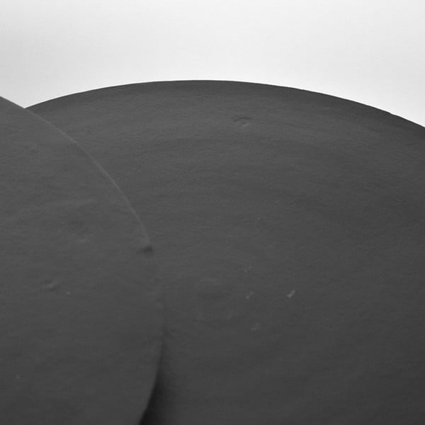 Černé kovové kulaté konferenční stolky v sadě 2 ks ø 75 cm Grand – LABEL51-image-3